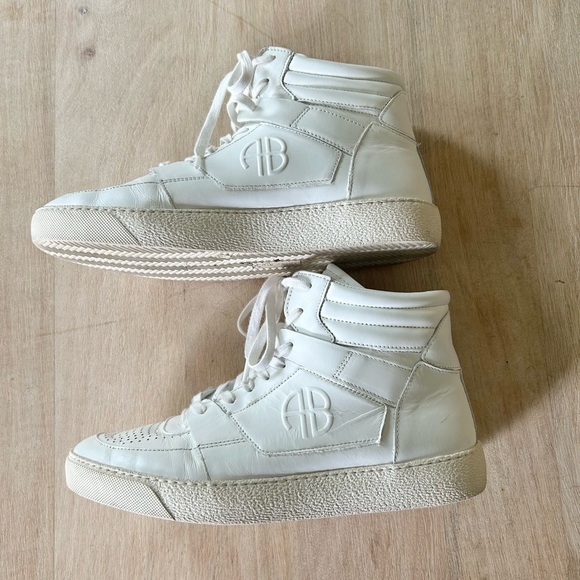 Anine Bing Hayden Sneakers in White - Picture 2 of 9